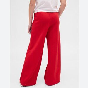 GAP Red Baggy Soft Front Seam Wide Leg Sweatpants Sz Large